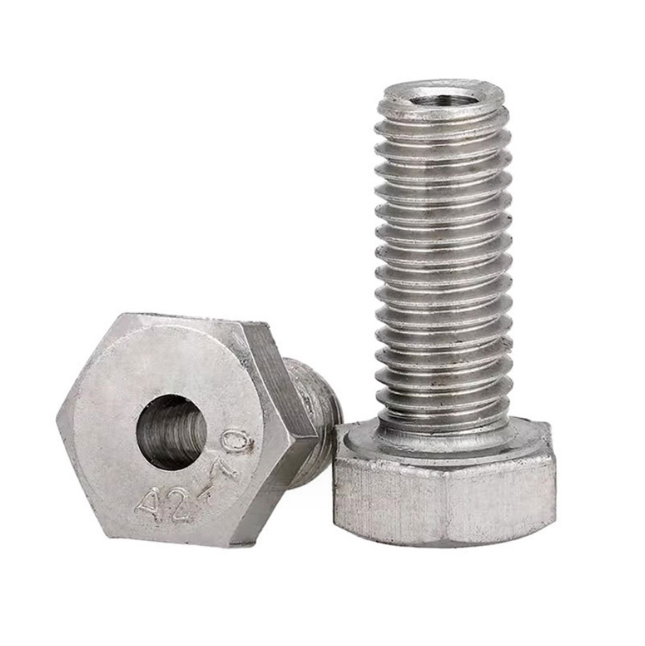 Bolt with Hole in Middle Hollow Hexagon Screw Lamp Threading Through Hole Bolt Hex Head Through Hole Screw Hex Hollow Bolt