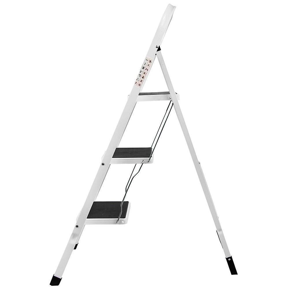 2 3 4 Stepladder Folding Ladder Anti Slip Mat Iron Strong Safe Chair