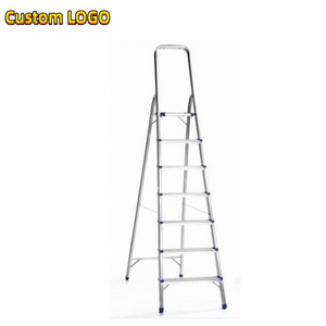 Foldable 3 4 5 6 7 8 Step Ladder Stepladder Non Slip Tread Safety Aluminum ladder