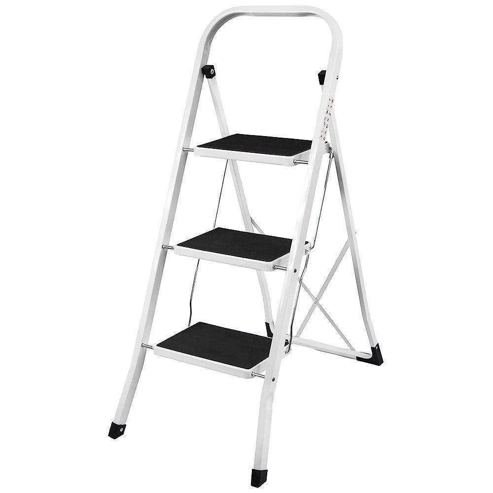 2 3 4 Stepladder Folding Ladder Anti Slip Mat Iron Strong Safe Chair