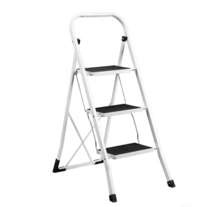 2 3 4 Step Ladder Folding Portable Compact Heavy Duty Iron Anti Slip Mat Stool