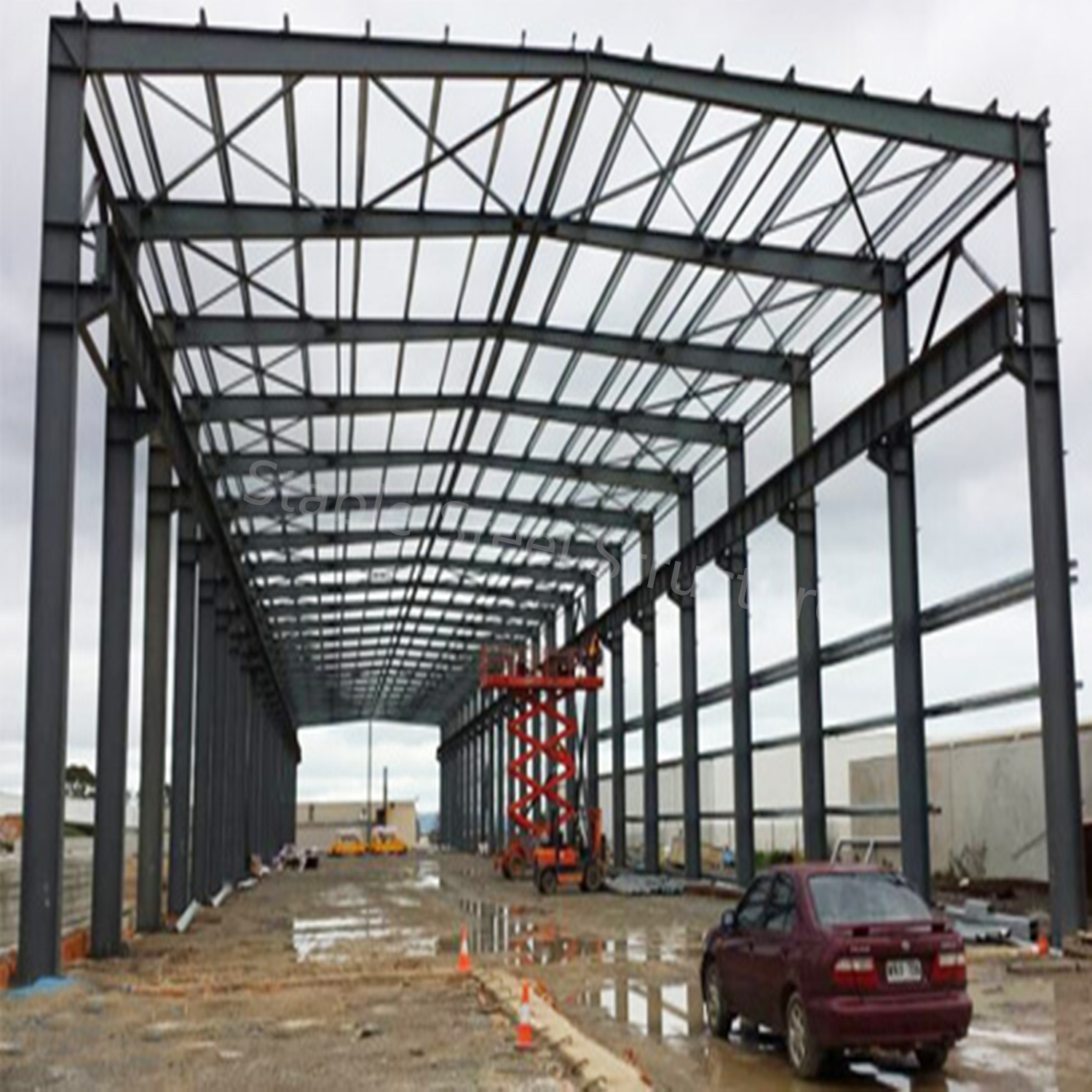 New design warehouse prefabricated industrial steel structure  prefab warehouse building