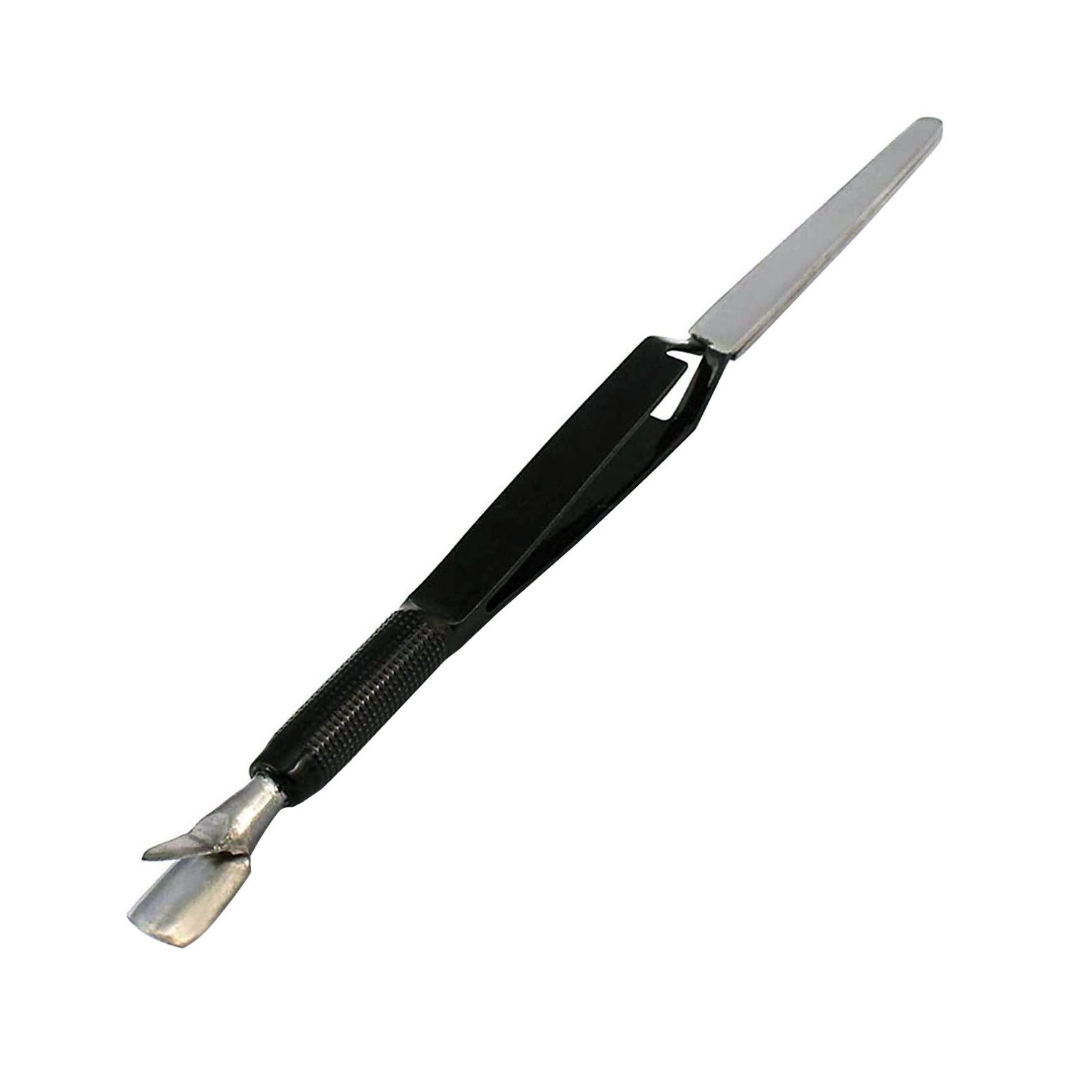 Stainless Steel Nail Pusher For Sale Acrylic Nail Pincher Tool Multi Function Cuticle Pusher Tweezer Magic Wand Black Customize