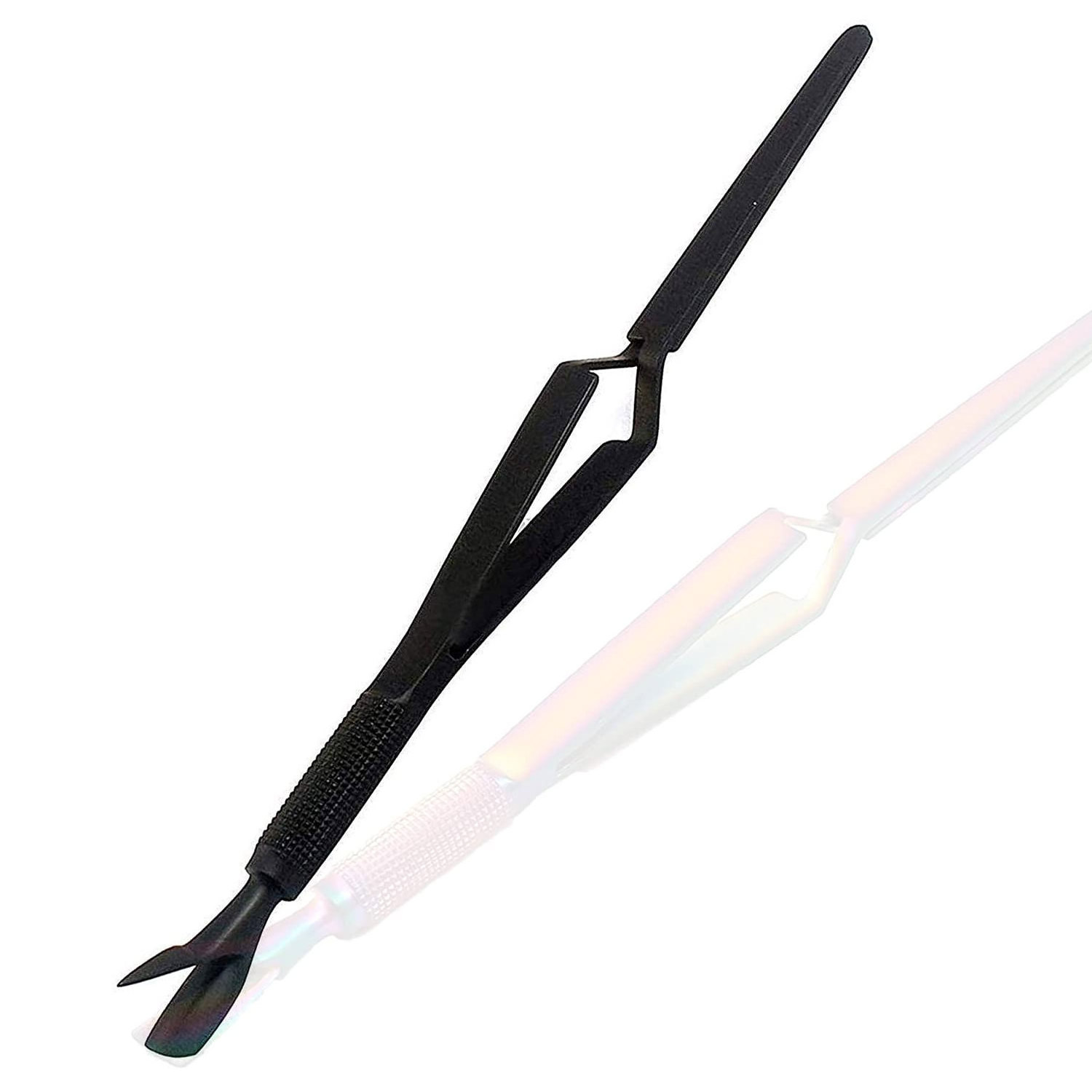 ACRYLIC NAIL PINCHER TOOL MULTI FUNCTION CUTICLE PUSHER TWEEZER MAGIC WAND FULL BLACK CUSTOMIZE BEAUTY INSTRUMENTS