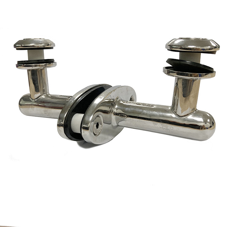 Casting Stainless Steel Glass Balcony Railing Tube Post Mounted Clamp Fittings Staircase Accessories