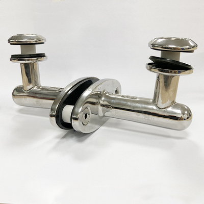 Casting Stainless Steel Glass Balcony Railing Tube Post Mounted Clamp Fittings Staircase Accessories