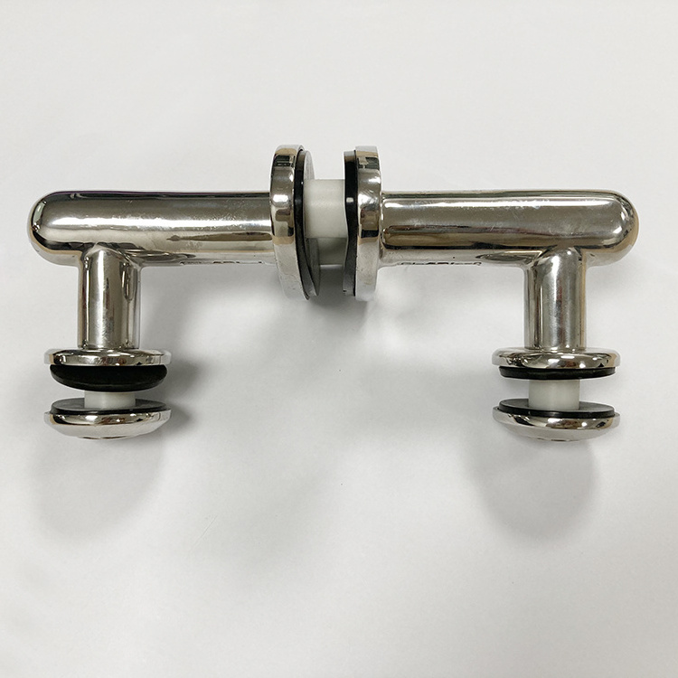 Casting Stainless Steel Glass Balcony Railing Tube Post Mounted Clamp Fittings Staircase Accessories