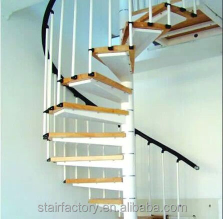 Modern used spiral staircase Used indoor steel-wood stairs Used indoor attic spiral staircase TS-86