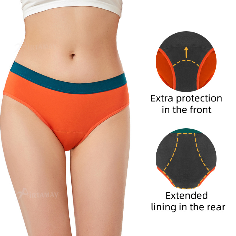 Culotte Menstruelle Period Panties Oeko Tex Calzon Menstrual Reusable Cycle Teen Underwear Leak Proof 4 Layers For Young Girls