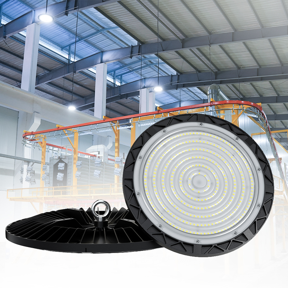 150w 200w industrial light fixtures with ce rohs for warehouse 3500K-6000K led ufo high bay light