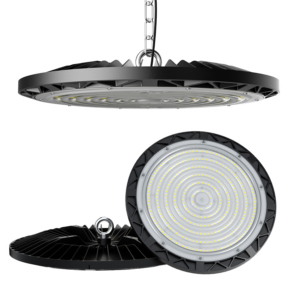 High lumens industrial lighting IP65 Aluminum 50 100 150 200 250 300 watt ufo led high bay lamp