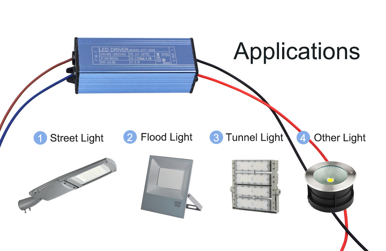 High quality Waterproof IP65 for outdoor led driver 50W LED Lighting 36V Street Light Led Driver