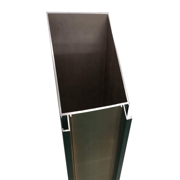 Single-glass invisible frame aluminum profile for curtain wall