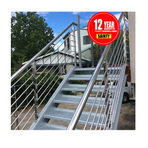 SS304 306 Stainless steel stair handrail outdoor balcony handrail