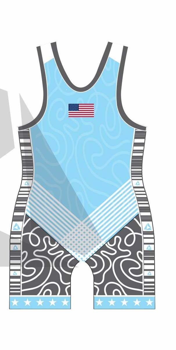 Wholesale freestyle advanced pattern sublimation wrestling singlet unisex