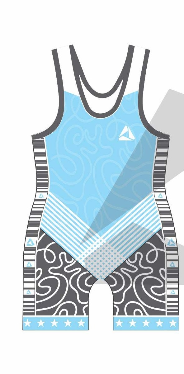 Wholesale freestyle advanced pattern sublimation wrestling singlet unisex