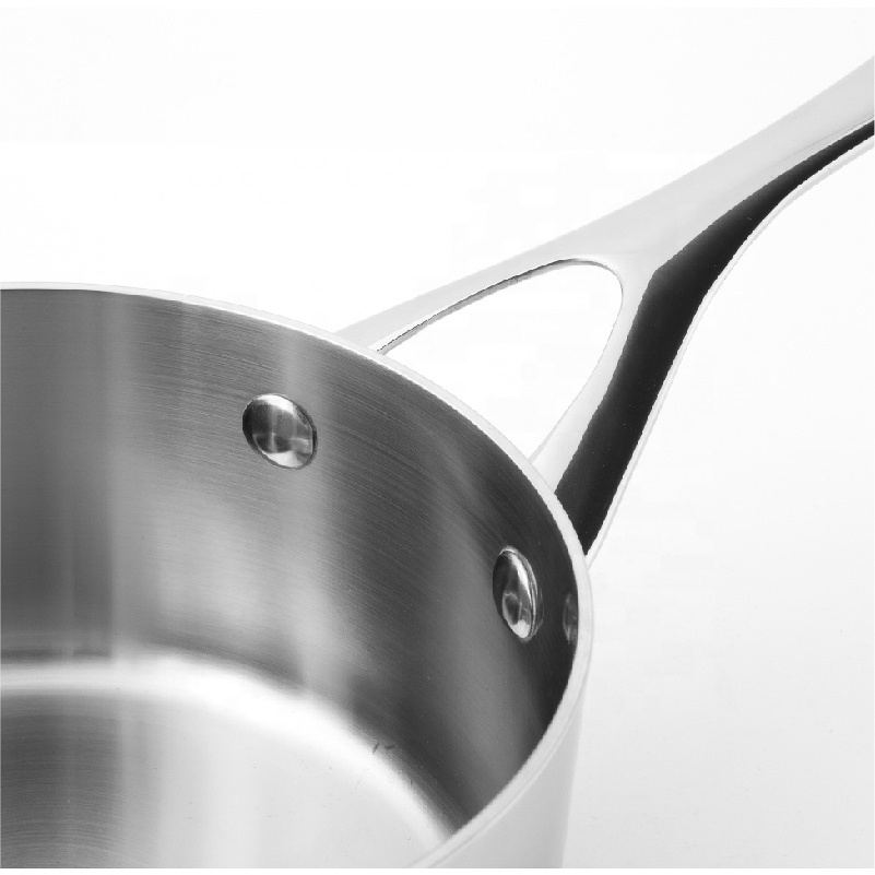 Factory Price 7.8inch Stainless Steel Sauce Milk Pan Cooking Durable Non Stick Saucepan