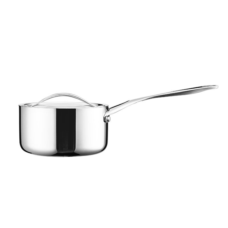 Competitive Price 3QT 3ply 316 Stainless Steel Saucepan Nonstick Sauce Milk Pan With Cover