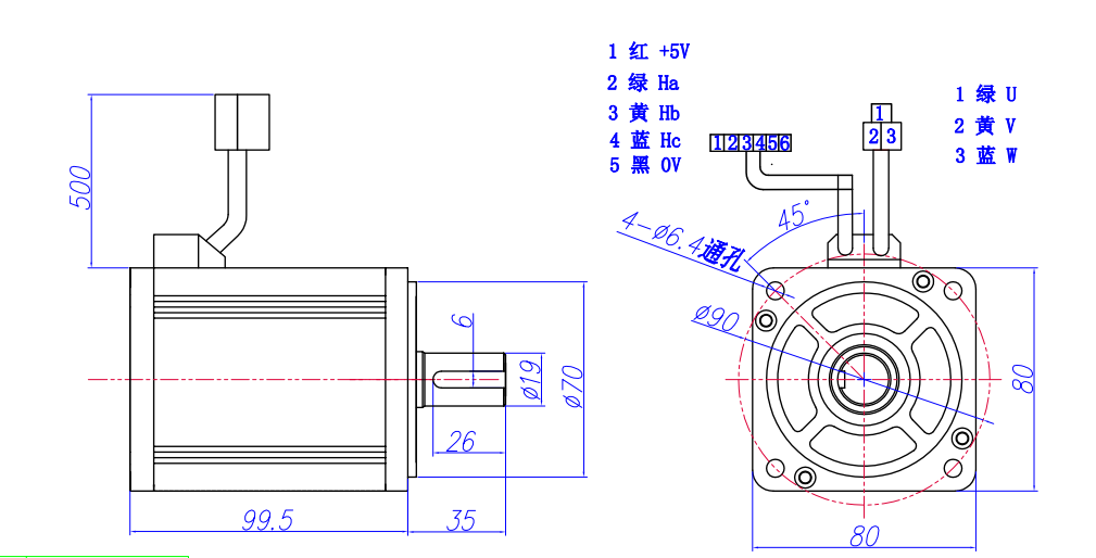 Hall Sensor Pure Copper Wire Bldc Motor 3000rpm 4 Poles 750w Brushless Motor High Torque Brushless Dc Motor Permanent Magnet 24