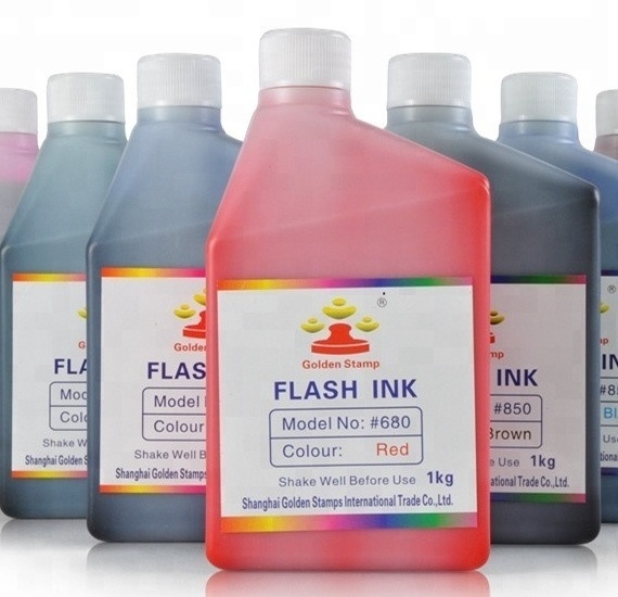 Best quality flash ink/flash stampink photosensitive ink/flash stamp ink for flash stamp EN71-3 testing ,ASTM