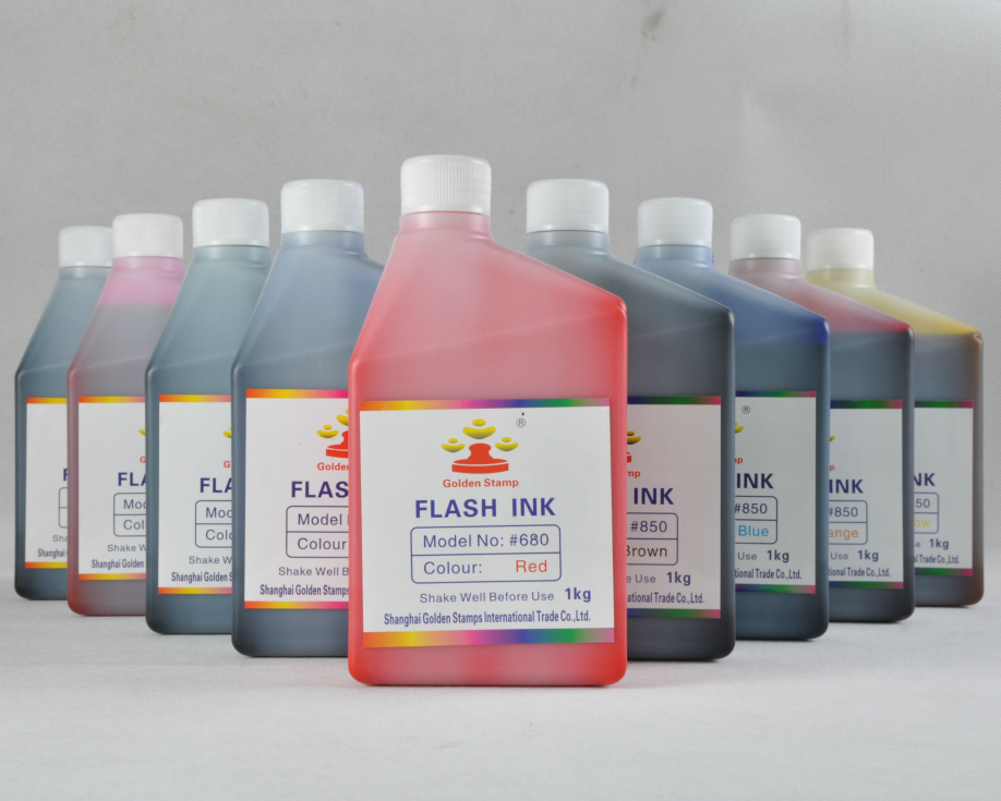 Custom sizes photosensitive ink flash stamp ink, flash foam ink flash stamp ink for flash stamp EN71-3 testing ,ASTM