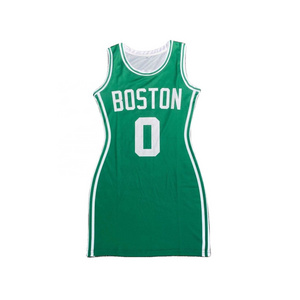 Vintage Jersey Basketball For Women Custom Fitted Plain Basketball Jersey Dresses