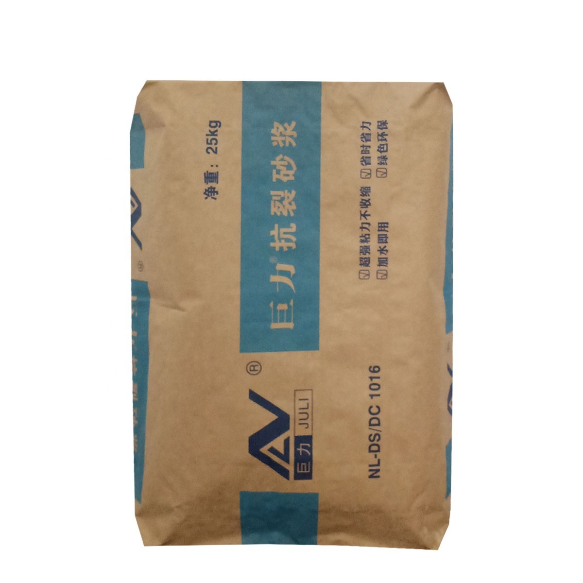 Recyclable 50kg Packing Putty Powder Mortar Tile Adhesive Gypsum Ciment De Sac Cement Bags Kraft Paper Bag with Valve Heat Seal