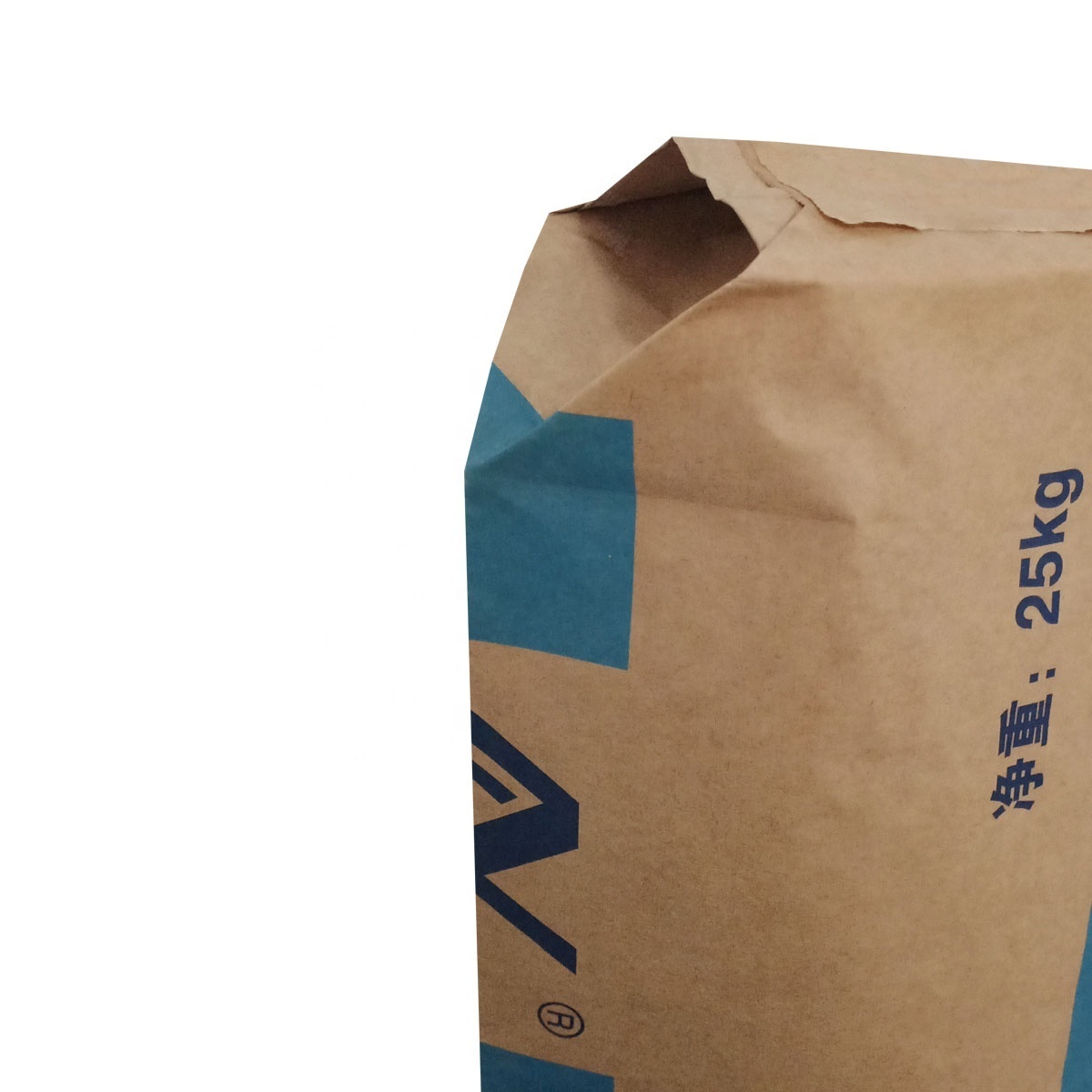 Recyclable 50kg Packing Putty Powder Mortar Tile Adhesive Gypsum Ciment De Sac Cement Bags Kraft Paper Bag with Valve Heat Seal