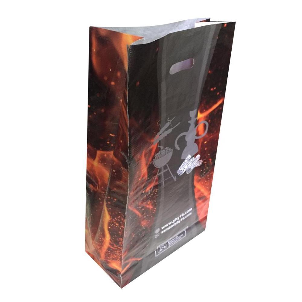 Strong tensile force BOPP laminated PP woven BBQ charcoal Package Coal Bags