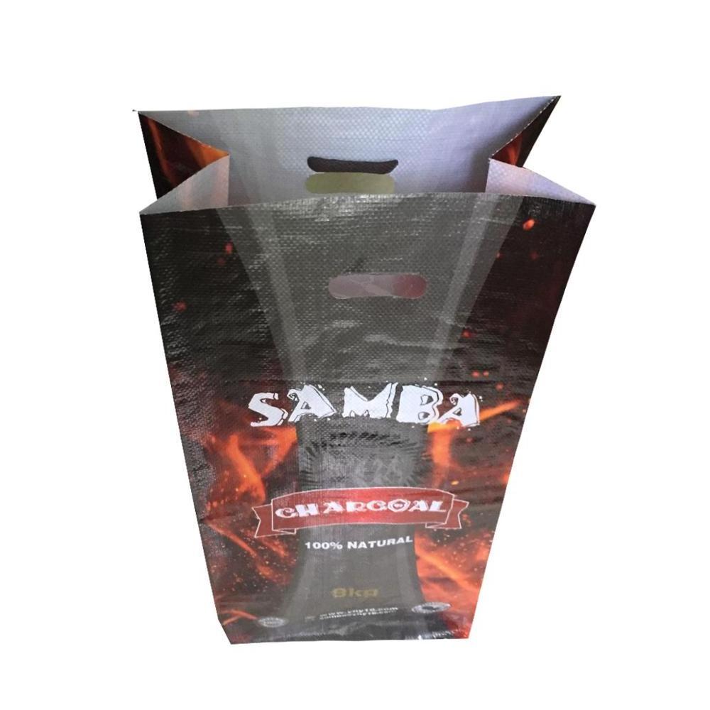 Strong tensile force BOPP laminated PP woven BBQ charcoal Package Coal Bags