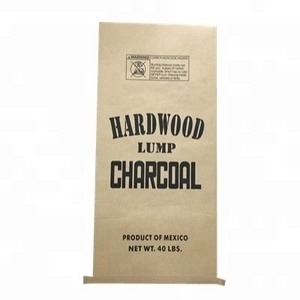 Sacs En Papier Kraft Pour Charbon De Bois 10kg Kraft Paper Agriculture Heat Seal Standard Kraft Paper Bags for Charcoal Open