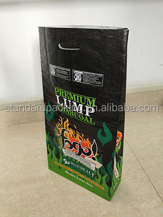 Factory Price BOPP PP Woven Charcoal Sack bbq Charcoal Packing Bags Custom Charcoal Bag