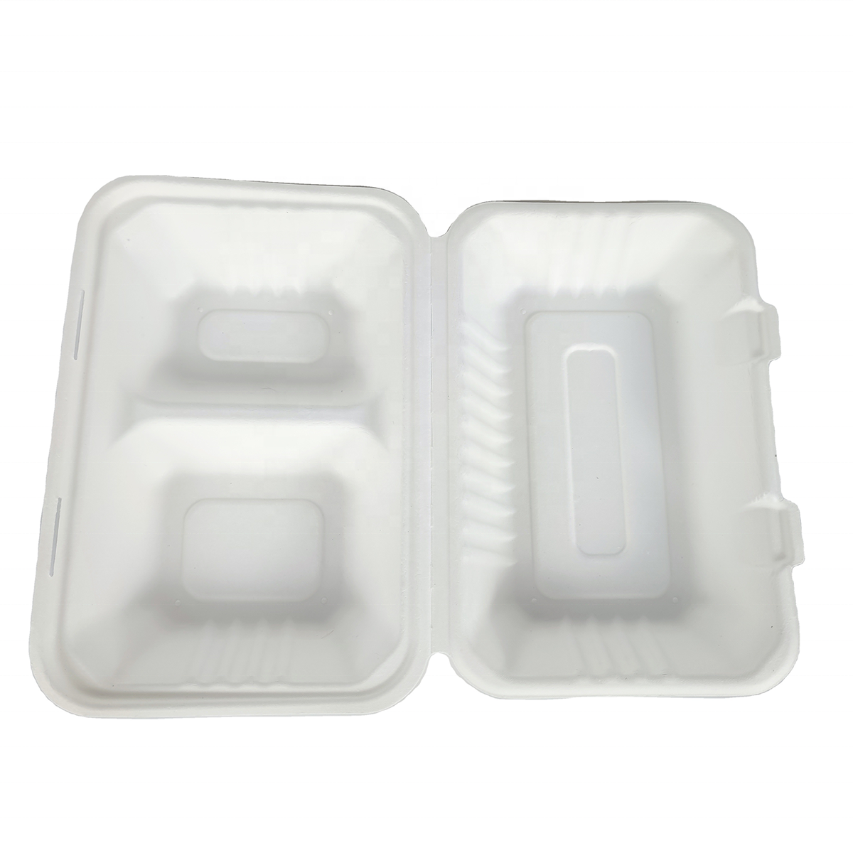 Disposable Sugarcane Food Containers pulp degradable biodegradable bagasse clamshell Lunch Box