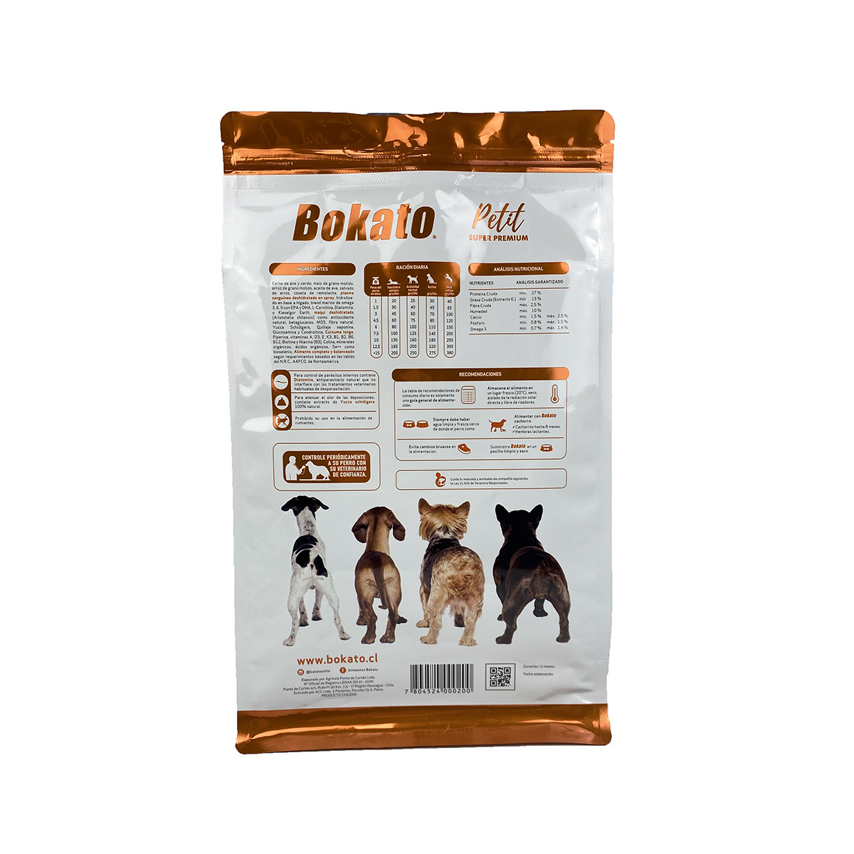 Plastic Aluminium Composed Eight-side Seal Dog Food Bag 5kg 10kg 15kg 20kg Cat food litter 7L 13L Pet feed sack