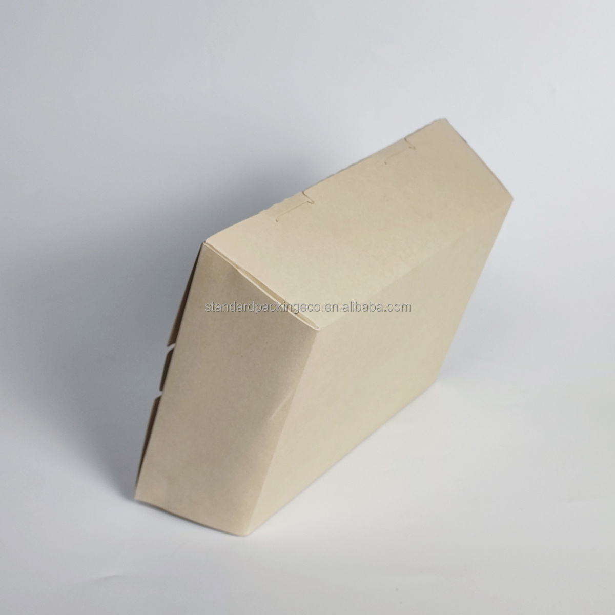 Customized Pizza hamburger Sushi pancake paper box take away food grade paper folded box With Window