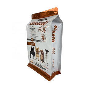 Plastic Aluminium Composed Eight-side Seal Dog Food Bag 5kg 10kg 15kg 20kg Cat food litter 7L 13L Pet feed sack