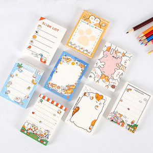 Promotional Memo Pad Paper For Girls Long Cute Kawaii Memo Pads Sticky Note 3d Memo Pads Custom Print