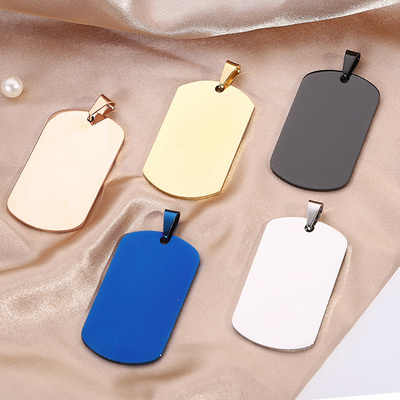 Personalized Custom Dog Tags For Engraving Laser Enamel Sublimation Metal Pet ID Tag Wholesale Blank Dog Tags Stainless Steel