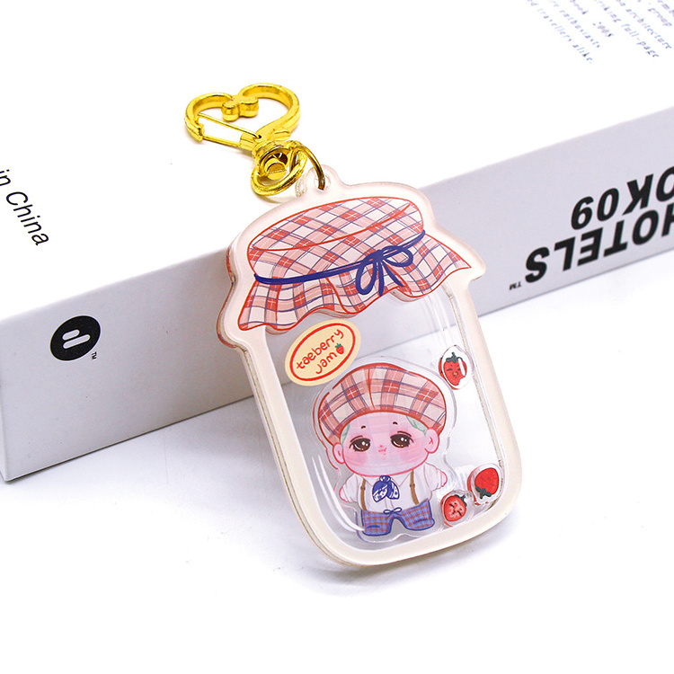 Trending Letter Pencil Charm Round Tassel Resin Epoxy Make Your Own Anime Glitter Hologram Keychain Custom Acrylic Charm