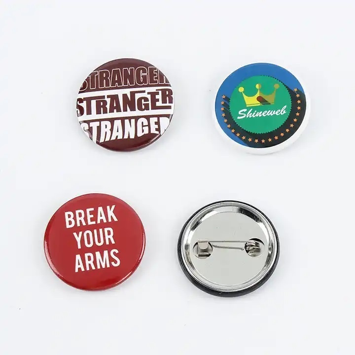 Custom  Enamel Car Football Button Badge Keychain Epoxy Star Pin On Button Badge 58mm Components Tin Badge