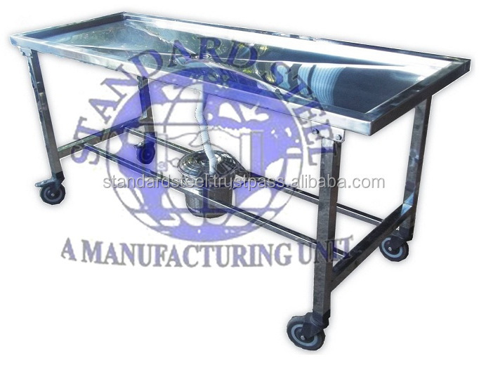 Anatomy Dissection Table Adjustable Dissecting Table stainless Steel mortuary Autopsy Dissecting Table