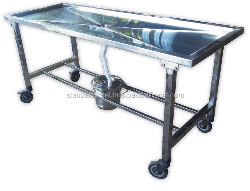 Stainless Steel Autopsy table Postmortem table Dissection Table