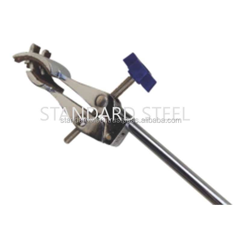 Standard Steel laboratory four finger clamp chemistry lab instrument lab stand clamp manufacturer cheap price India