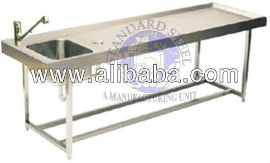 Stainless Steel Autopsy Postmortem Table Mortuary Corpse Dissection Table Postmortem Morgue Dissecting table