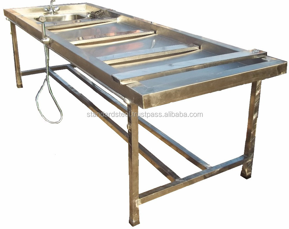 Stainless Steel Autopsy table Postmortem table Dissection Table