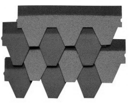 Waterproof durable beautiful goethe hexagonal roof asphalt shingle - Hexagon - Style Modern Color Design Origin Type