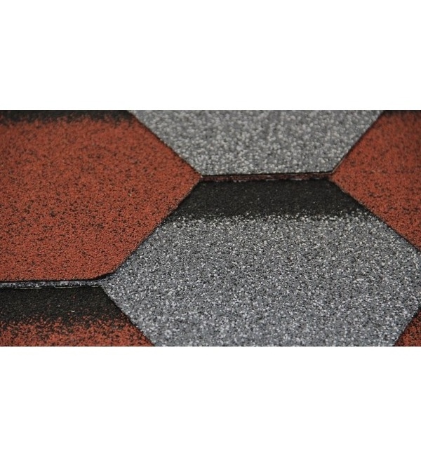 Waterproof durable beautiful goethe hexagonal roof asphalt shingle - Hexagon - Style Modern Color Design Origin Type