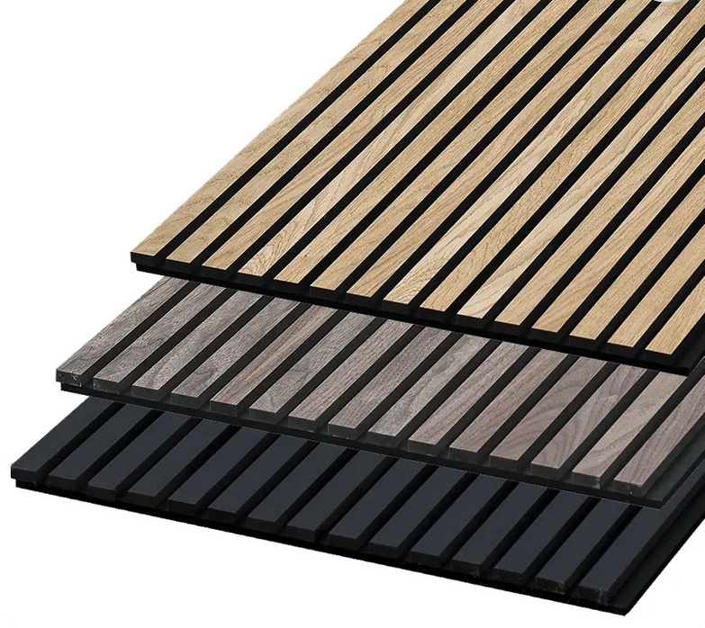 Acoustic Panel Wooden Oak Akoestische Panelen Walnut Sound Proof Wood Slat Wall Akustik Panel