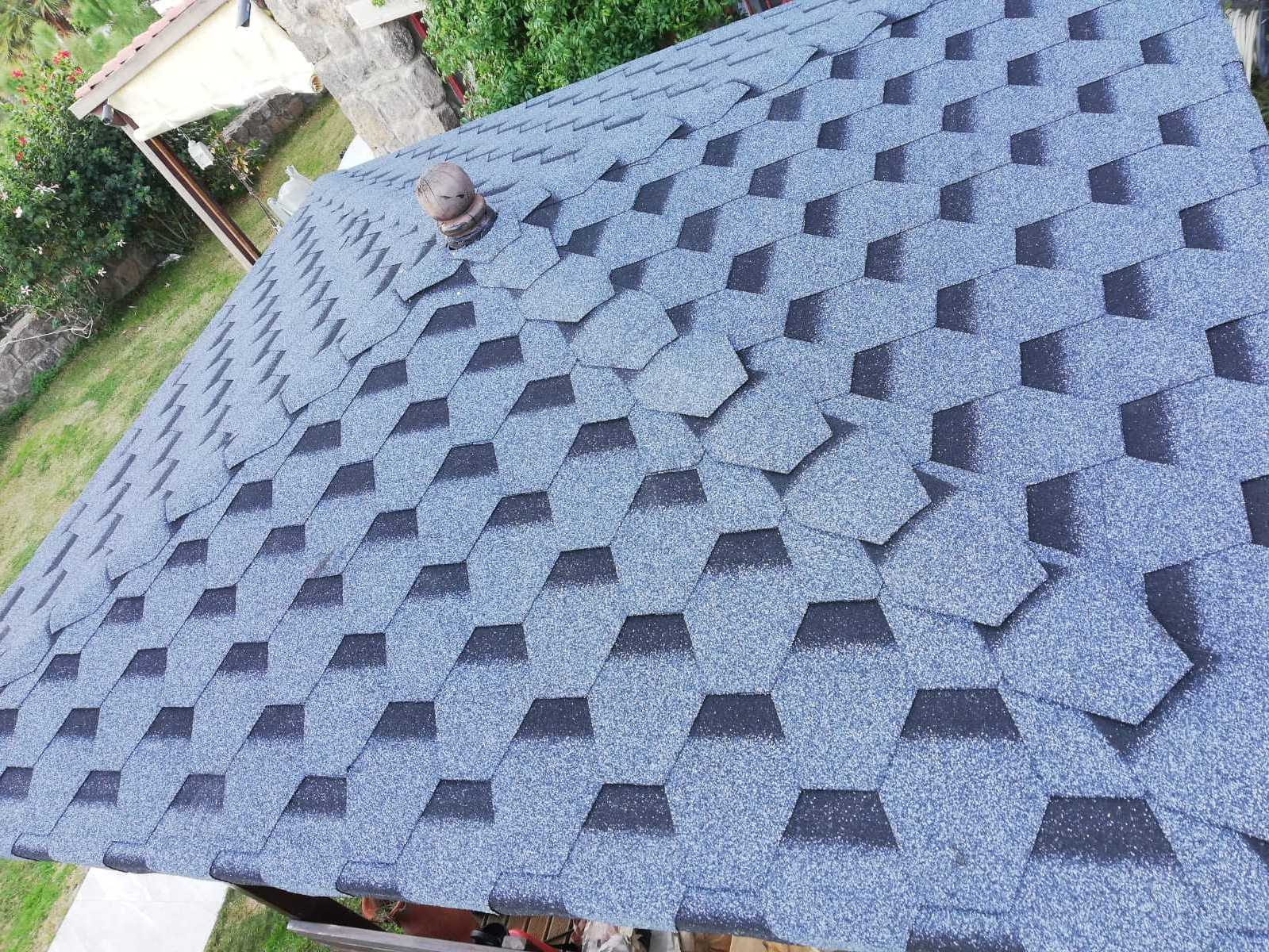 Waterproof Beautiful Cheap hexagonal asphalt roof shingle - Sim Shingles - Hexagon