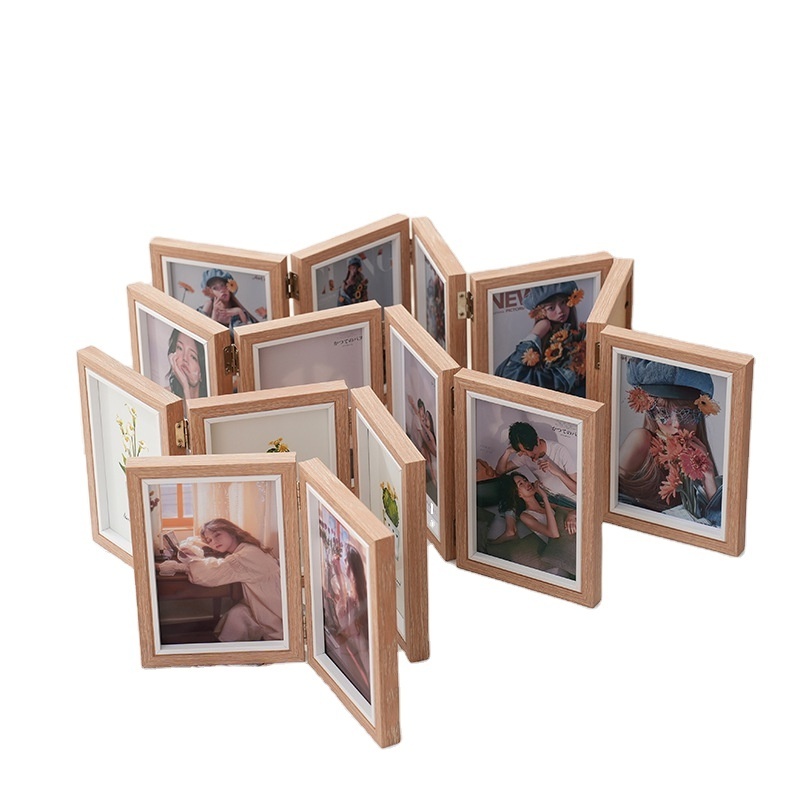 Three sides wooden picture frame swing table 6 